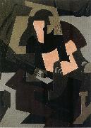 Juan Gris Fiddle and Guitar oil painting picture wholesale